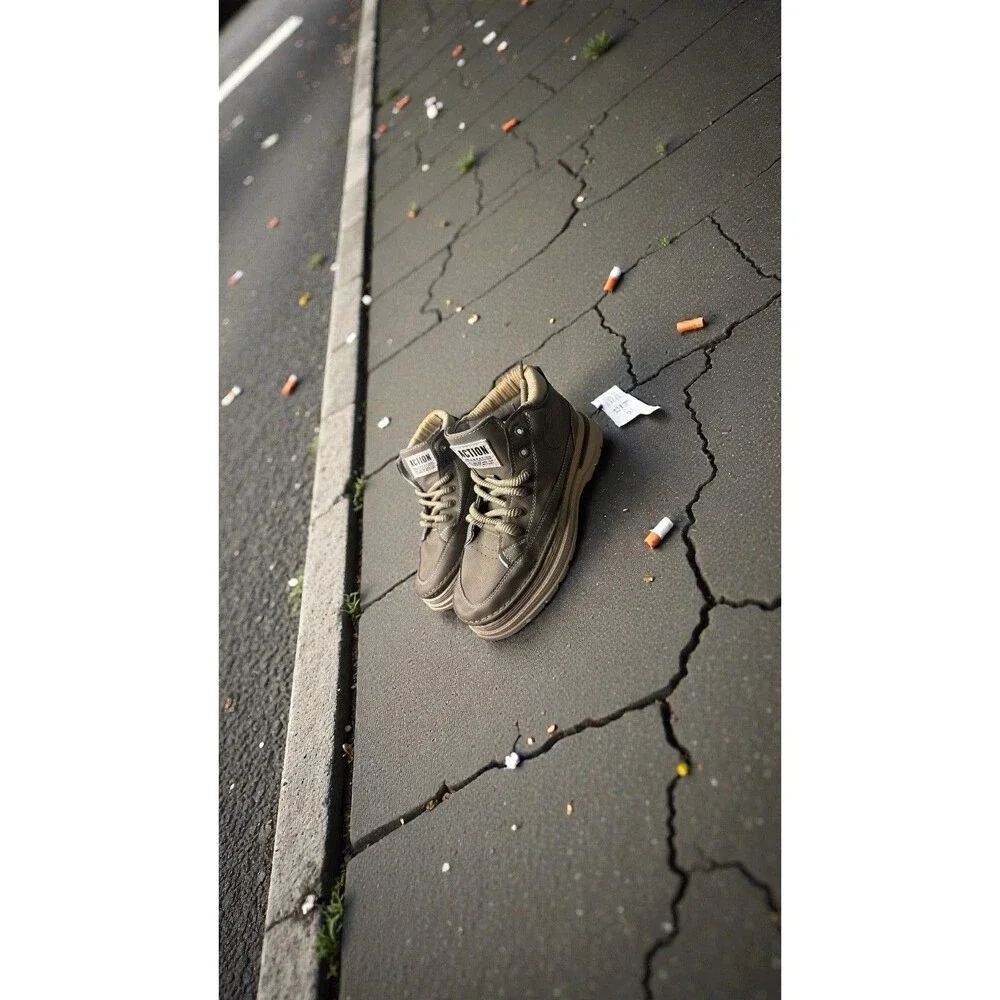 Men's Fashion Casual Shoes Men's Lace-Up High Top Fashion Sneakers
